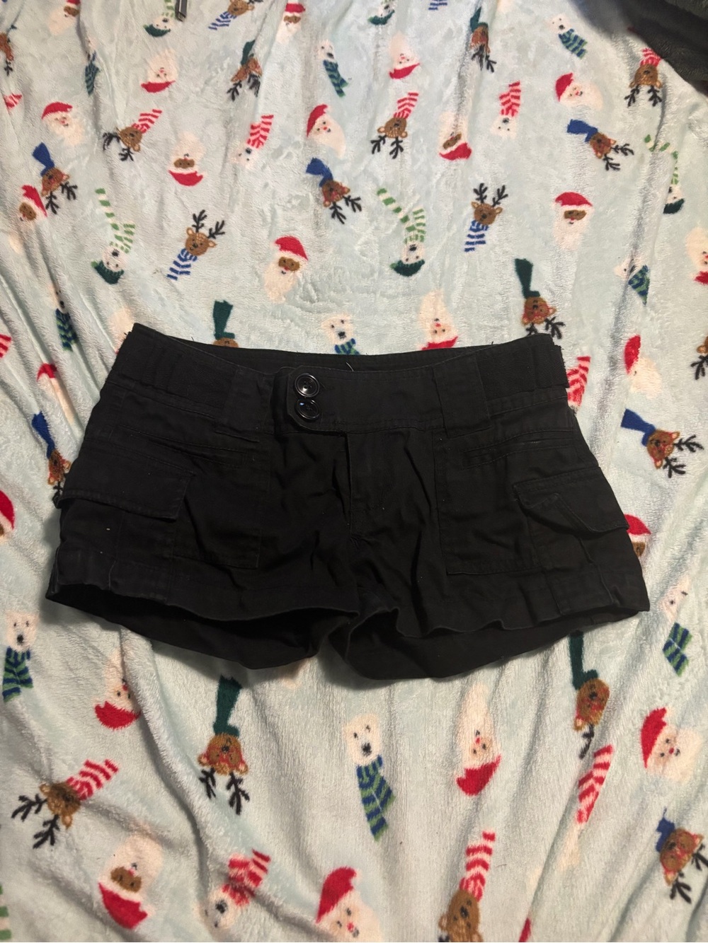 Ardene Black Women's Jean Cargo Shorts